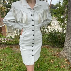 80s Vintage fringe dress